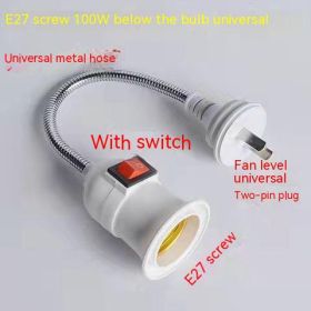 Household E27 Screw Universal Hose Lamp Holder Wiring Free Plug-in