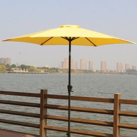 9' Pole Umbrella With Carry Bag; Yellow