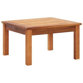 vidaXL Patio Coffee Table 23.6"x23.6"x14.2" Solid Acacia Wood