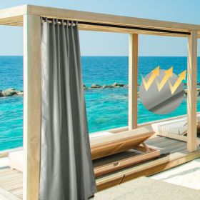 W54*L96in Outdoor Patio Curtain/Gray