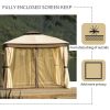 Gazebo Canopy Soft Top Outdoor Patio Gazebo Tent Garden Canopy for Your Yard;  Patio;  Garden;  Outdoor or Party