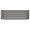 Garden Raised Bed Powder-coated Steel 88.2"x31.5"x26.8" Gray