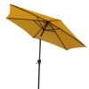 9' Pole Umbrella With Carry Bag; Yellow