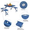 Siamese Folding Tables and Chairs-Plastic PS Thickening