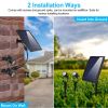 Twin Solar Spotlight Outdoor Light Sensor Lamps Wall Lawn Garden Pathway Waterproof