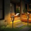 96 LEDs Solar Flame Torch Light Waterproof Flickering Flame Lamp Garden Path Yard Lamp