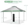 13 x 13 Feet Pop-Up Patio Canopy Tent with Shelter and Wheeled Bag