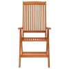 Folding Patio Chairs 6 pcs Solid Wood Eucalyptus