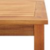 vidaXL Patio Coffee Table 23.6"x23.6"x14.2" Solid Acacia Wood