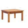 vidaXL Patio Coffee Table 23.6"x23.6"x14.2" Solid Acacia Wood