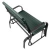 Outdoor Patio Steel Swing Bench Loveseat