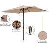 10FT Square Umbrella Waterproof Folding Sunshade (without base)-dk