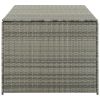 vidaXL Patio Storage Box Poly Rattan 70.9"x35.4"x29.5" Gray