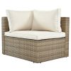 Outdoor Patio Furniture Set, 5-Piece Wicker Rattan Sectional Sofa Set