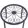 Metal Plant Stand 4 in 1 Potted Irons Planter Supports Floor Flower Pot Round Rack Display