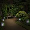 4Packs Solar Garden Lights Outdoor IP44 Waterproof Solar Pathway Lights Color Changing Landscape Lamps