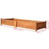 vidaXL Garden Raised Bed Acacia Wood 78.7"x19.7"x9.8"