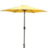 9' Pole Umbrella With Carry Bag; Yellow