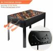 YSSOA 14&rdquo; Portable Grill Charcoa Barbecue Grill; Small D; Portable Grill; Detachable Grill ; Mini Tabletop Camping Grill BBQ; Black