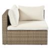 Outdoor Patio Furniture Set, 5-Piece Wicker Rattan Sectional Sofa Set