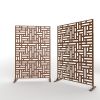 6.33 ft. H x 3.93 ft. W Laser Cut Metal Privacy Screen; 24"*48"* 3 panels